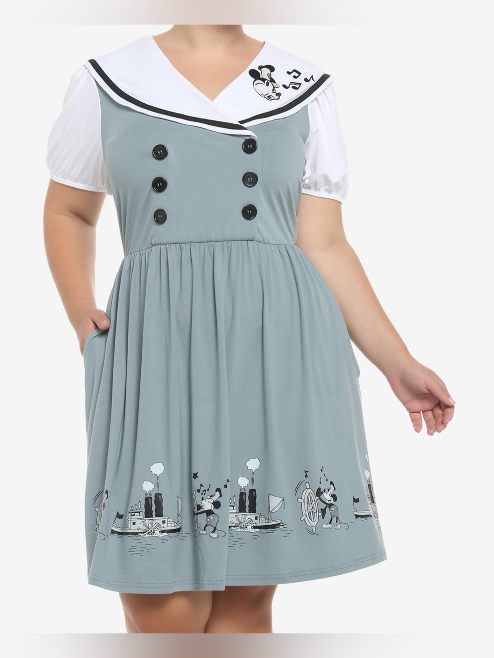 NWOT Hot Topic Disney Steamboat Willie sailor Dress size 2X